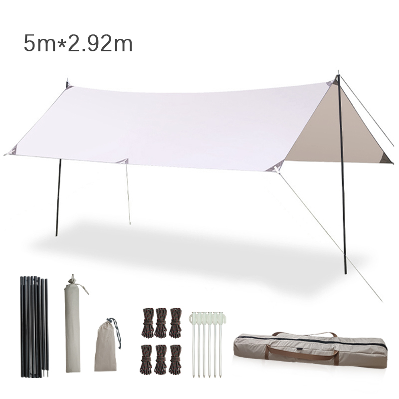 Hammock Rain Tarp - Telo Antipioggia per Amaca 500*292cm, Impermeabile