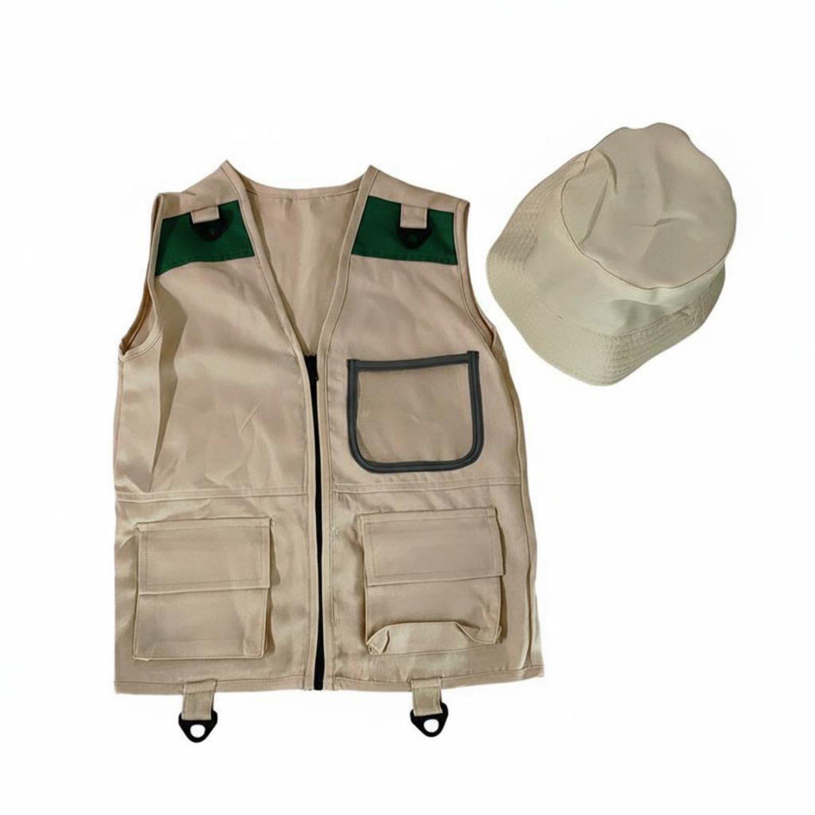 Outdoor Adventure Kit For Boys - Gilet da Esploratore per Bambini, Costume