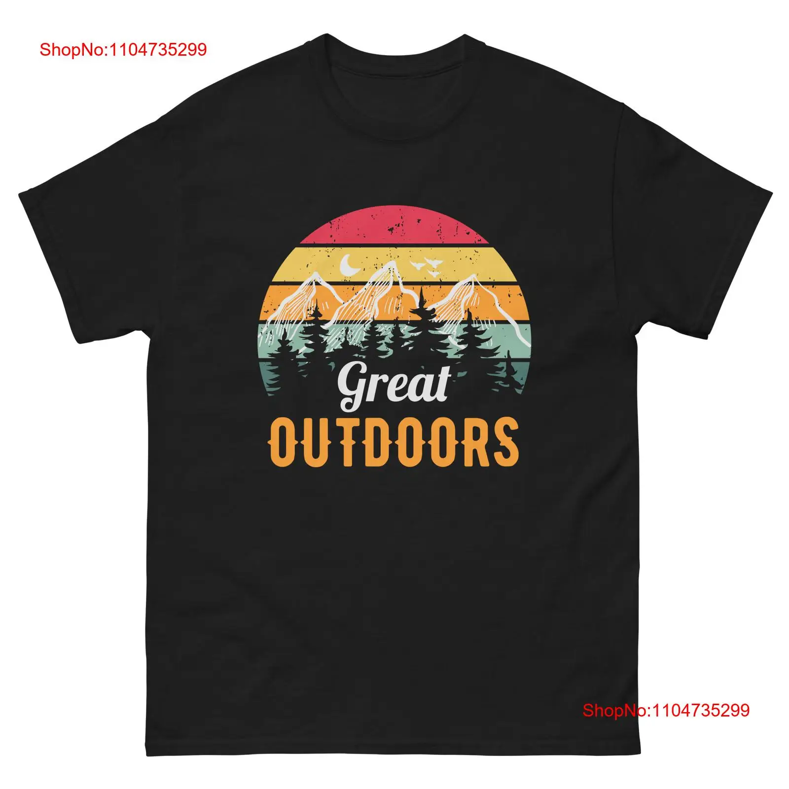 Outdoor Adventure Wear - Great Outdoor Retro Mountain Adventure T