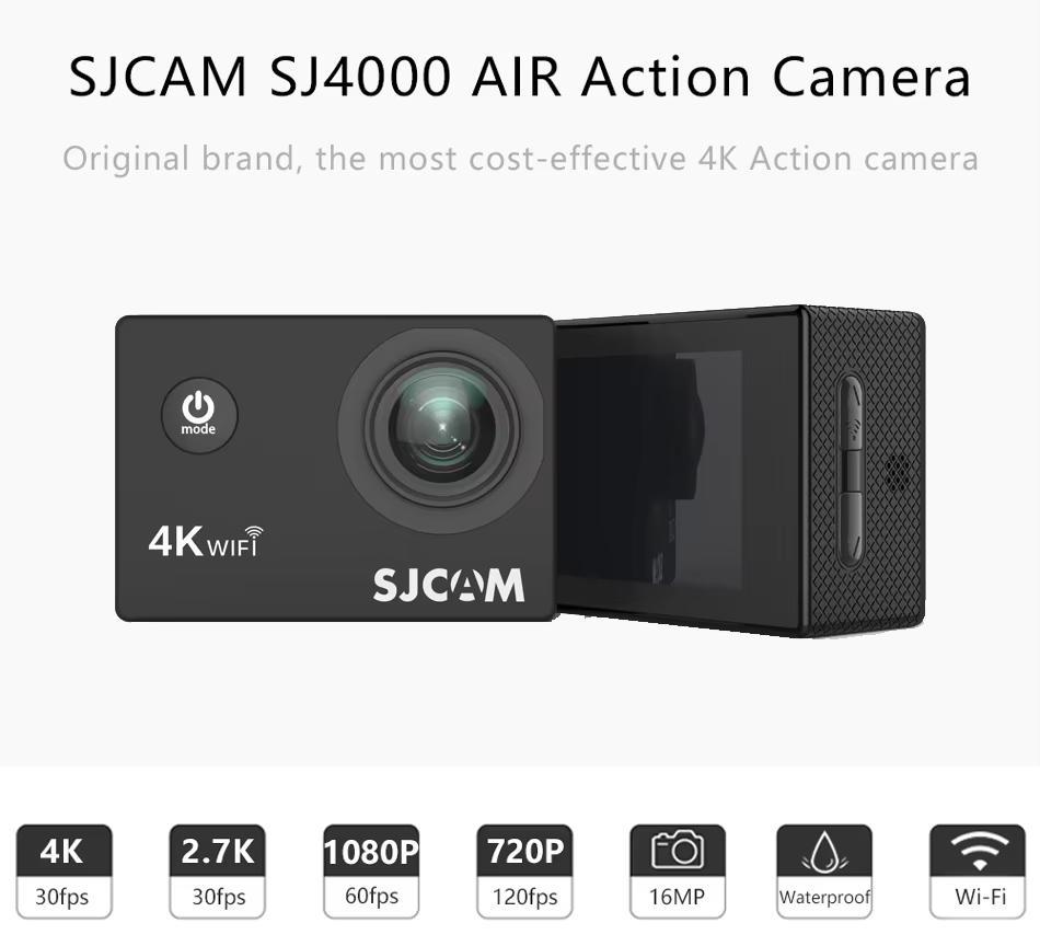 Outdoor Adventure Images - SJCAM SJ4000 Air Videocamera d'Azione Impermeabile