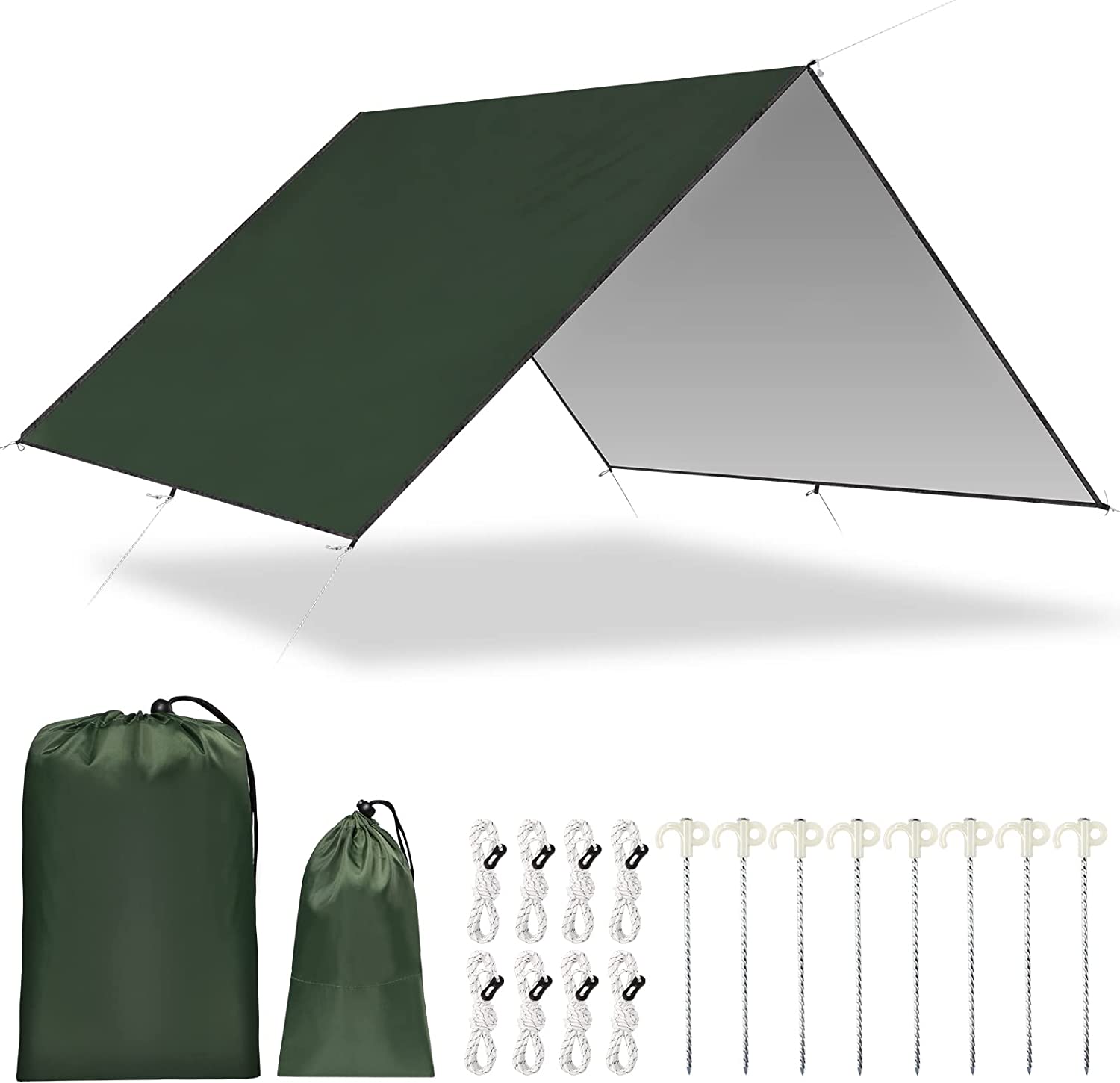 Hammock Rain Tarp - Telo Impermeabile da Campeggio 2026, Telo