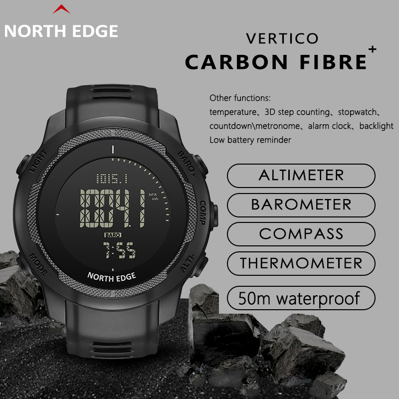 Outdoor Adventure Brands - Orologio Sportivo da Esterno NORTH EDGE