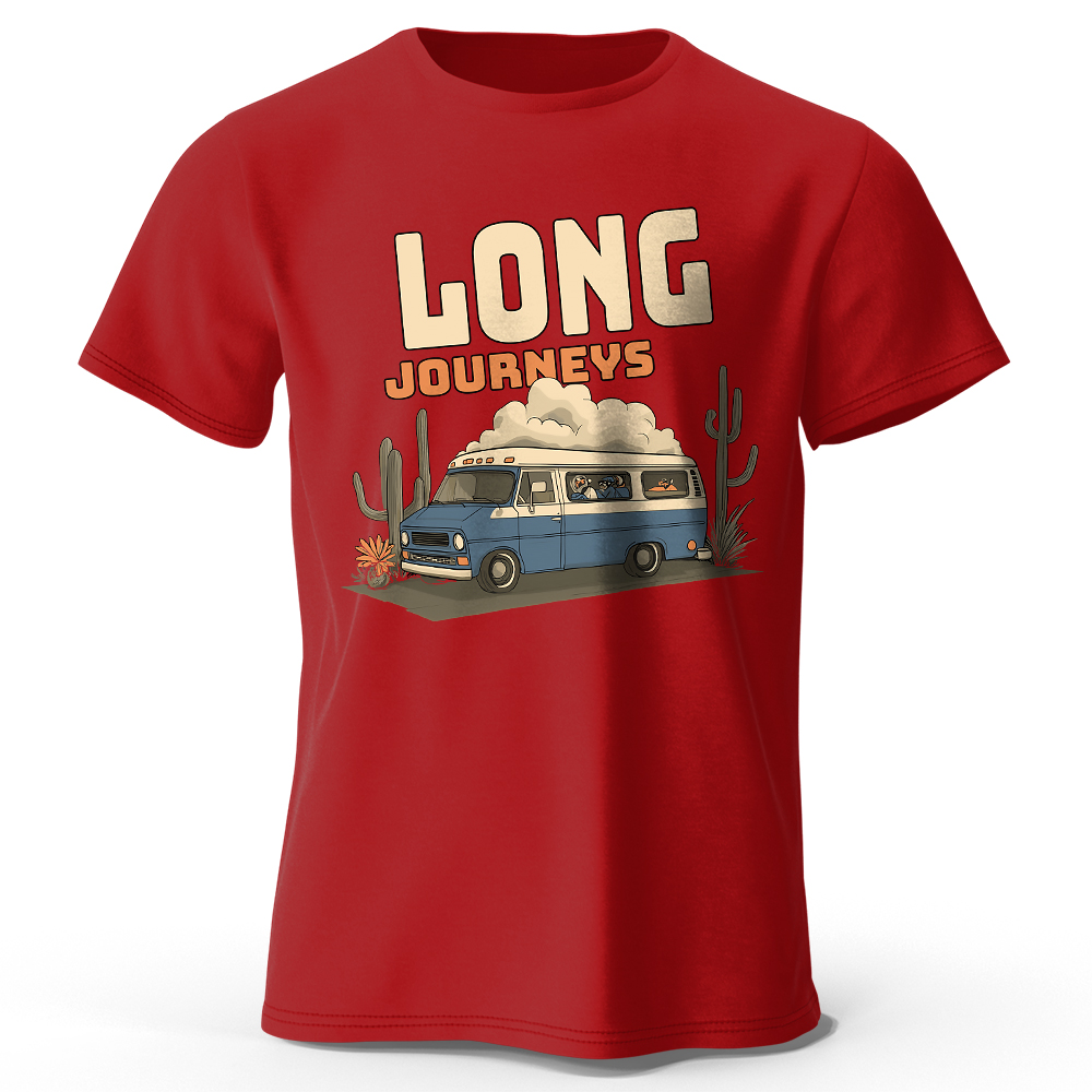 Outdoor Adventure Wear - T-shirt Unisex Vintage con Stampa Badge