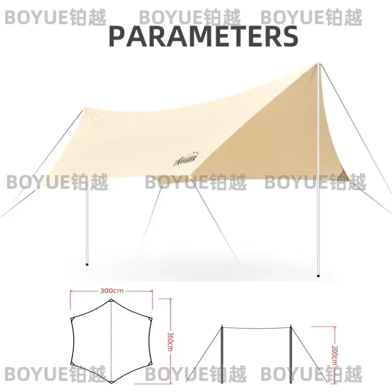 Hammock Rain Tarp - Telo Parasole da Campeggio Impermeabile, Tenda