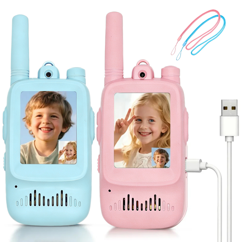 Outdoor Adventure Toys For Kids - 2 Walkie Talkie per Bambini Ricaricabili,
