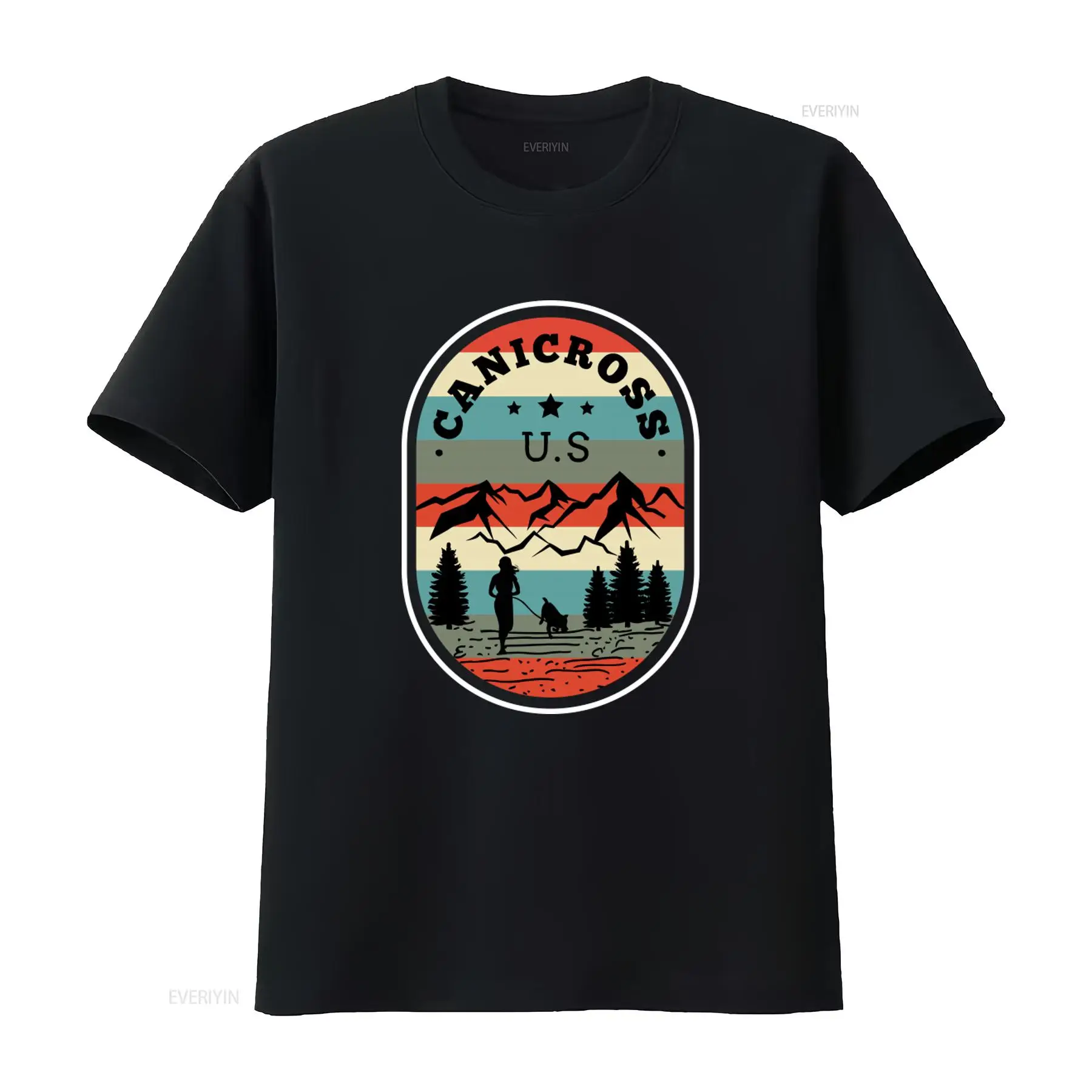 Outdoor Adventure Wear - T-shirt U.S. Canicross Trail Running per