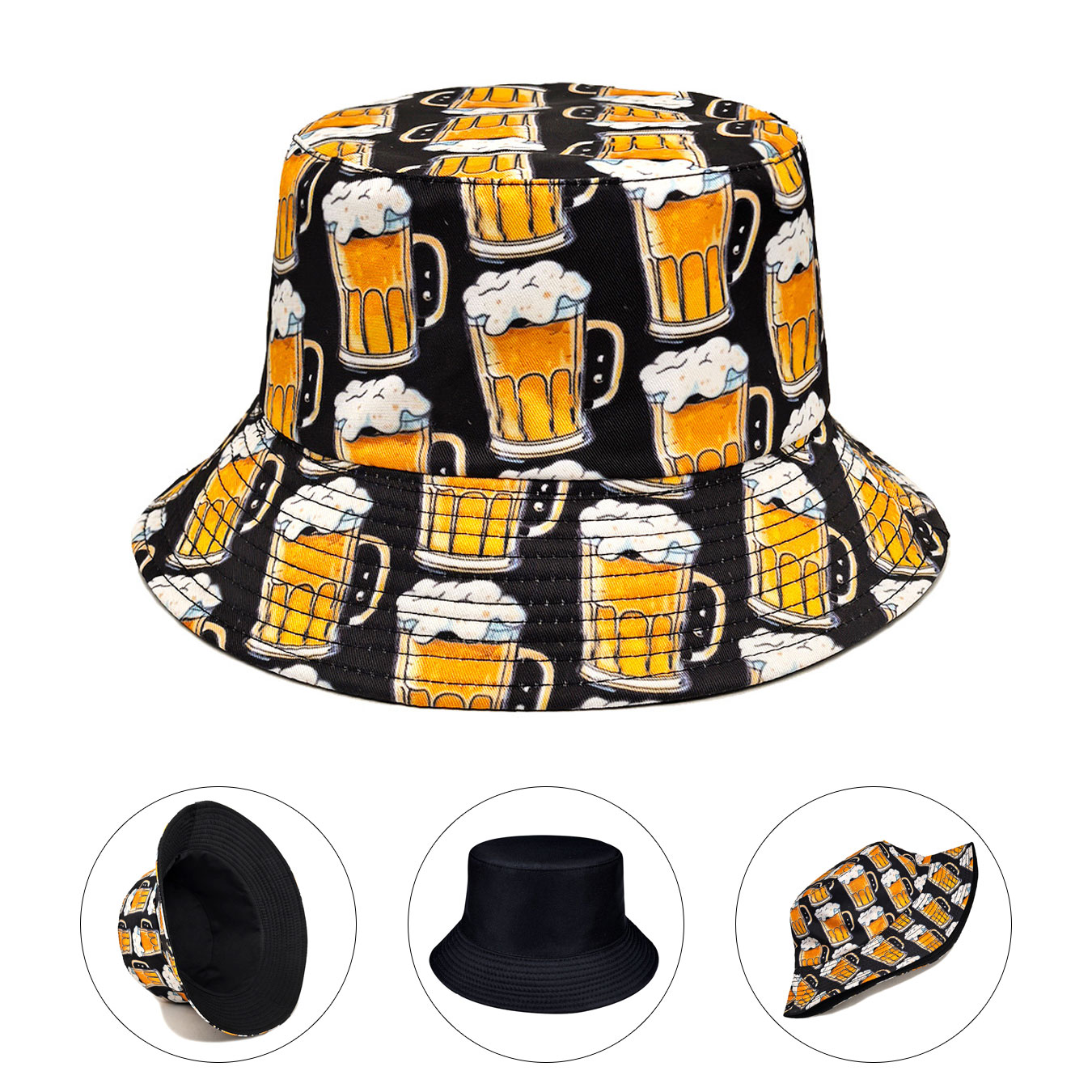 Outdoor Adventure Wear - Cappello alla moda con stampa birra