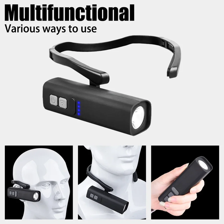 Lampada frontale con clip per  - Headlamp Waterproof Rechargeable recensione e prezzo