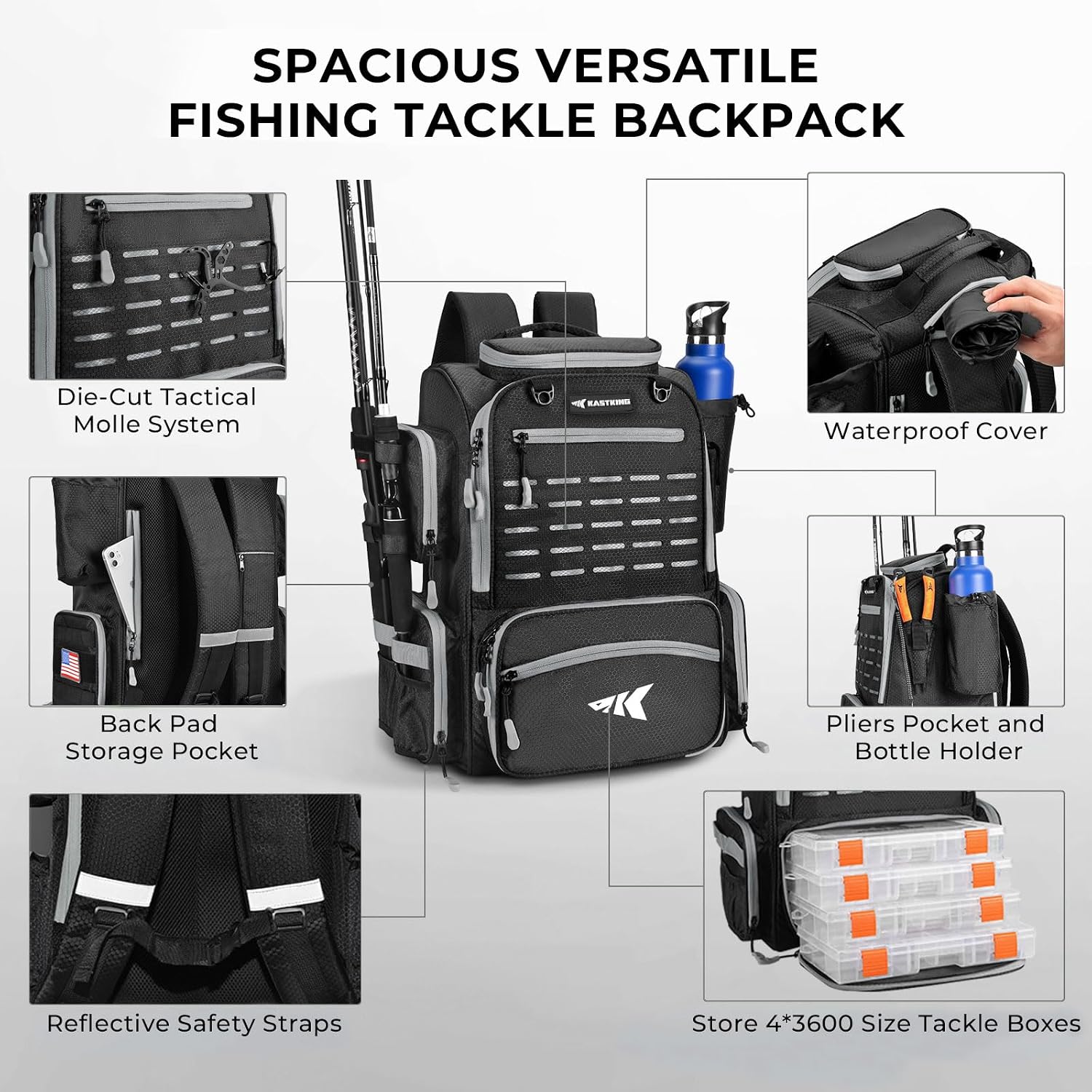 Zaino da Pesca Impermeabile co - Outdoor Adventure Images recensione e prezzo