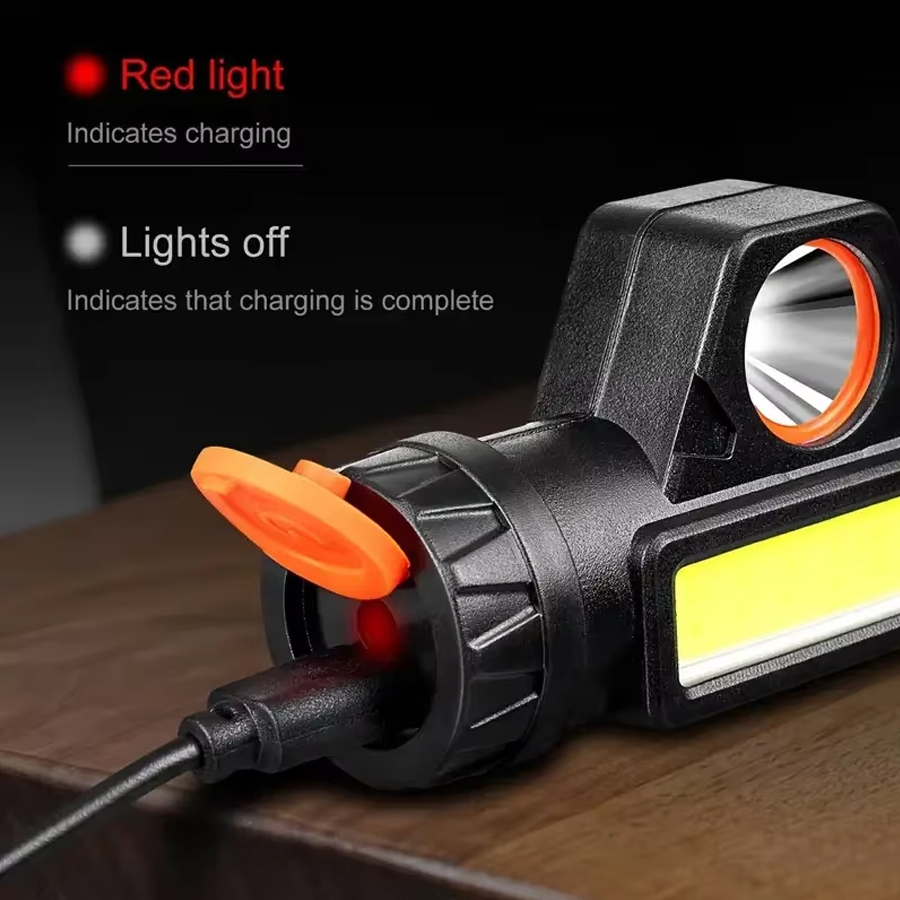 1-3PCS Lampada frontale a LED  - Headlamp Waterproof Rechargeable recensione e prezzo