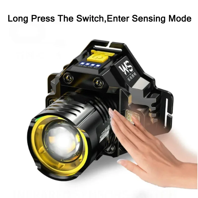 Potente lampada frontale a LED - Headlamp Waterproof Rechargeable recensione e prezzo