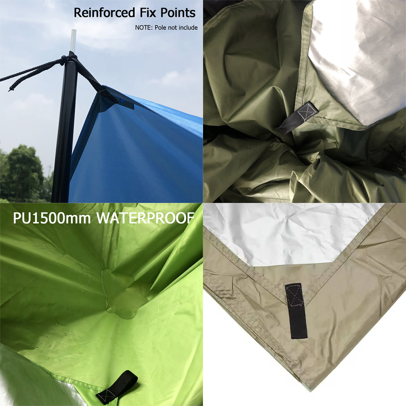 Telo da Campeggio DANCHEL 3x3m - Hammock Rain Tarp recensione e prezzo