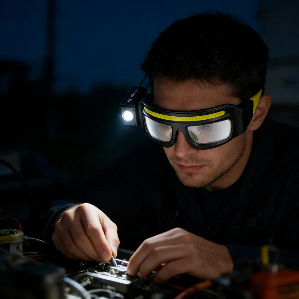 Lampada frontale a LED COB, lu - Headlamp Waterproof Rechargeable recensione e prezzo